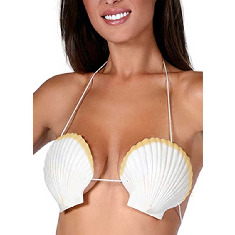 Sea shell bra with beads  Seashell bra, Mermaid shell bra, Shell bra