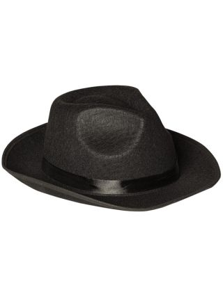 Black Felt Gangster Hat – Ladies 