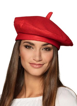 Dark Red French Beret