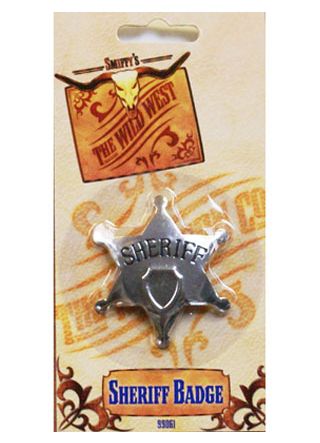 Sheriff Badge - Metal - 6.5cm