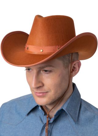 Texas Brown Studded Cowboy Hat