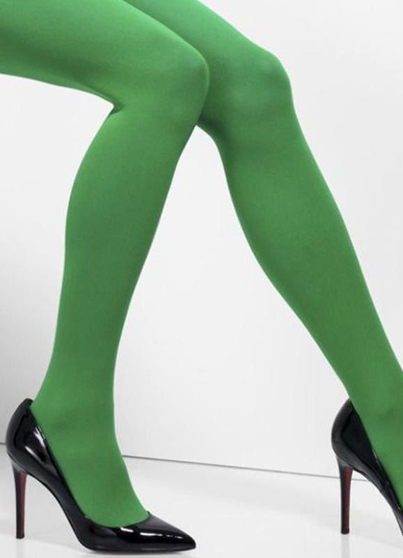 STIINA ELECTRIC GREEN 40DEN green tights