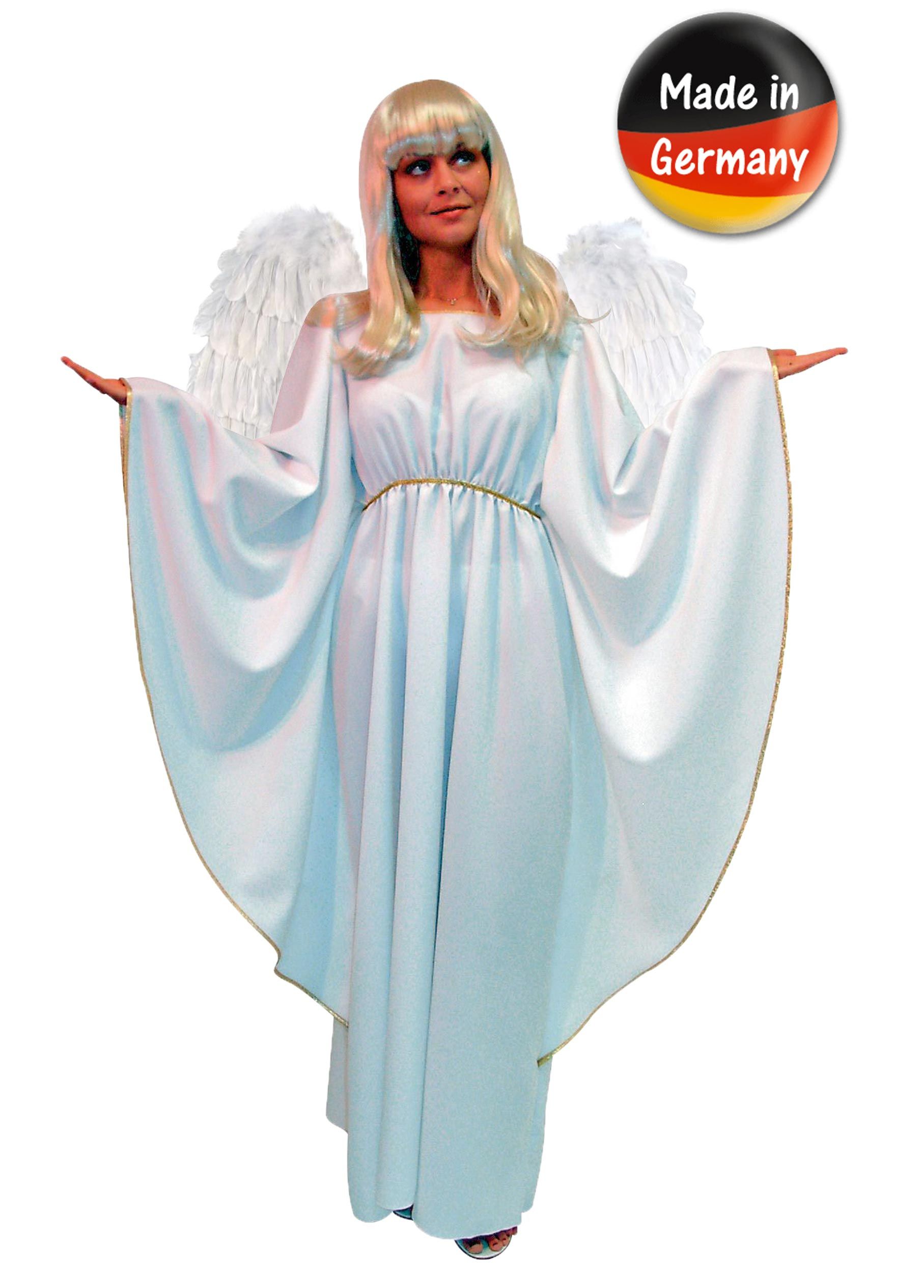 Girls White Angel Costume Kids Christmas Fancy Dress + Wings Halo 3 - 14  yrs | eBay